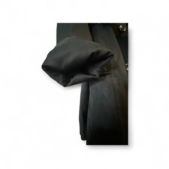 Via Spiga Black Trench Coat - Picture 3 of 5